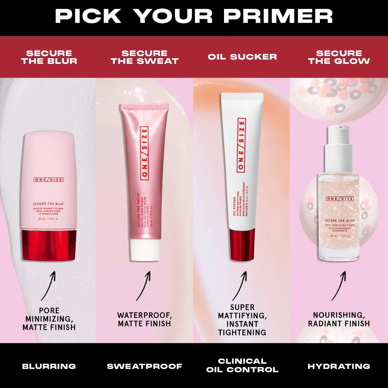 ONE SIZE by Patrick Starrr Secure The Sweat Waterproof Mattifying Primer