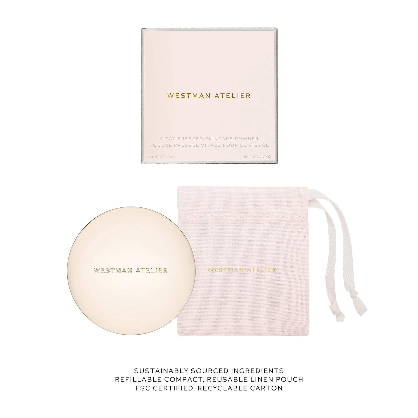 Vital Pressed Skincare Blurring Polvo fijador sin talco WESTMAN ATELIER