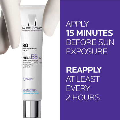 La Roche-Posay Protector solar hidratante diario Mela B3 UV, FPS 30