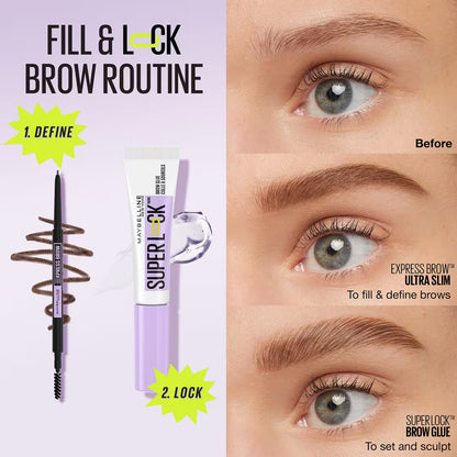 Maybelline Super Lock Brow Glue Waterproof Eyebrow Gel