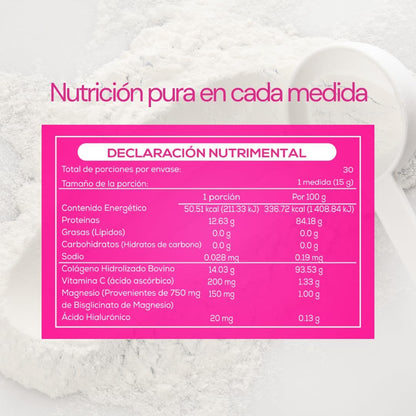 CARO FIT | Colágeno Hidrolizado Premium Sin Sabor