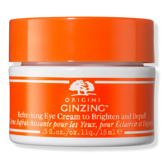 Crema para ojos con vitamina C y niacinamida Ginzing para iluminar y deshinchar ORGINS