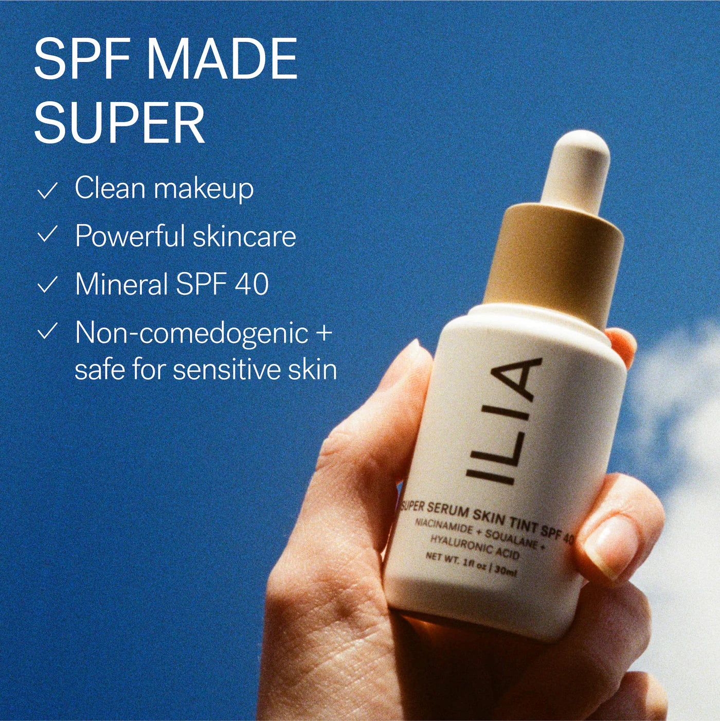 ILIA  Super Serum Skin Tint SPF 40 - Fragrance-Free Foundation