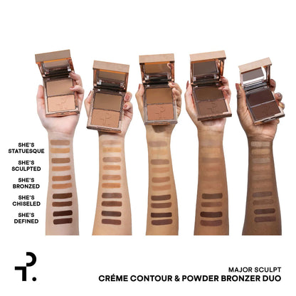 PATRICK TA  Major Sculpt Crème Contour & Powder Bronzer Duo