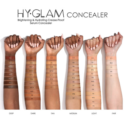 NATASHA DENONA  Hy-Glam Brightening & Hydrating Medium to Full Coverage Crease Proof Serum Concealer