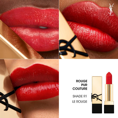 Yves Saint Laurent  Rouge Pur Couture Caring Satin Lipstick with Ceramides