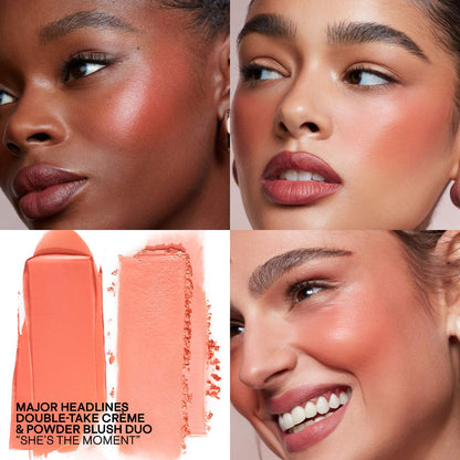 Major Headlines Double-Take Crème & Powder Blush Duo PATRICK TA