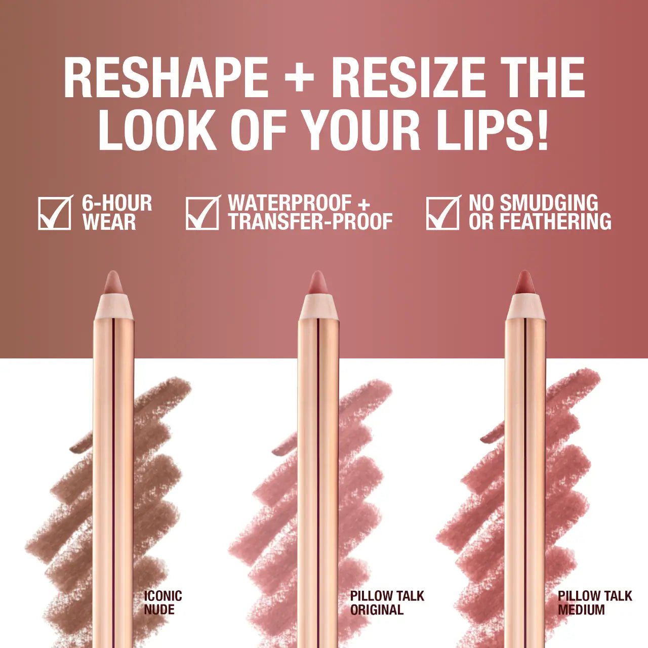 Charlotte Tilbury  Mini Iconic Lip Cheat Lip Liner Trio