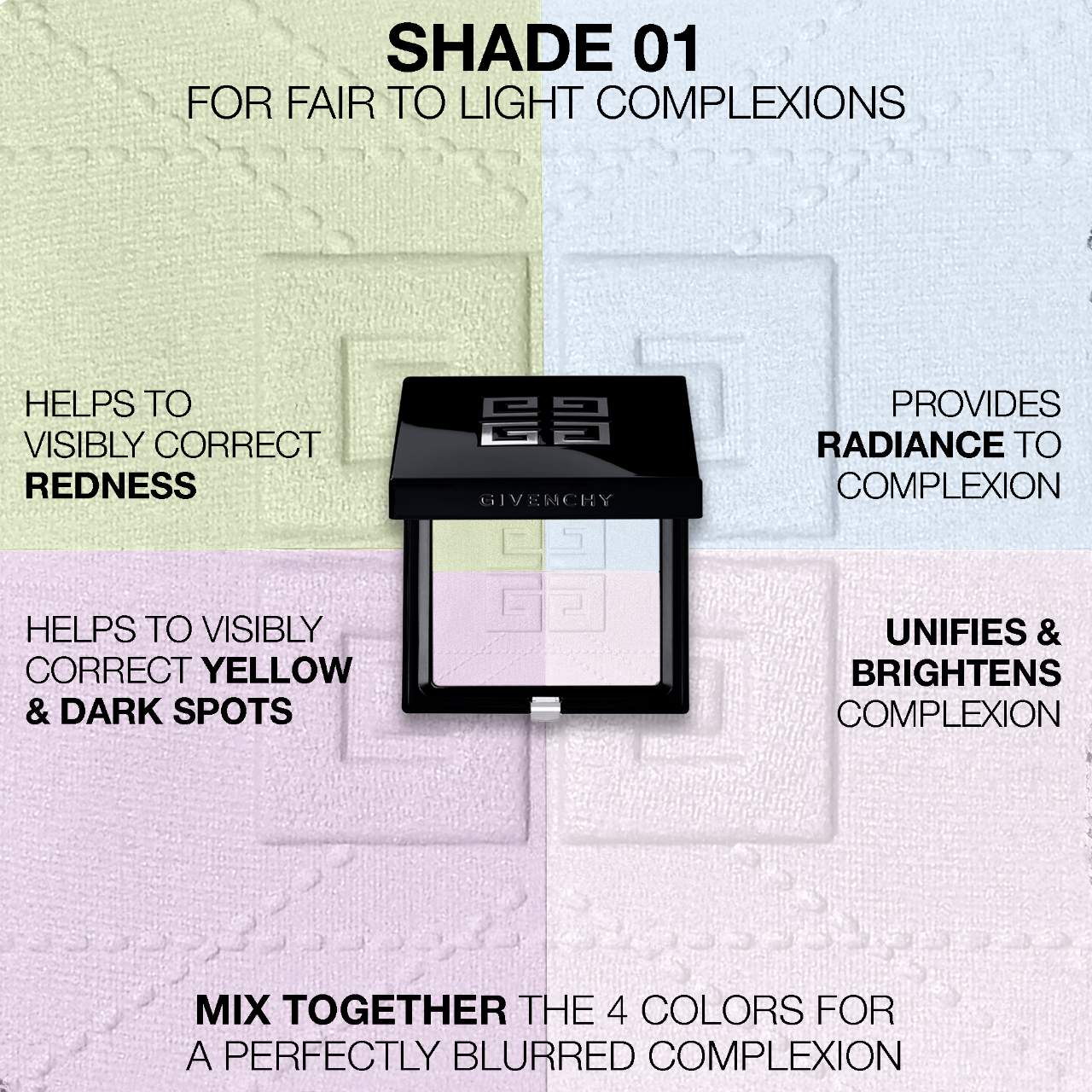 Givenchy  Prisme Libre Blurring & Color-Correcting Matte Pressed Powder