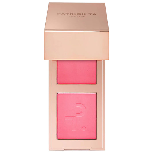 PATRICK TA  Mini Major Headlines Double-Take Crème & Powder Blush Duo