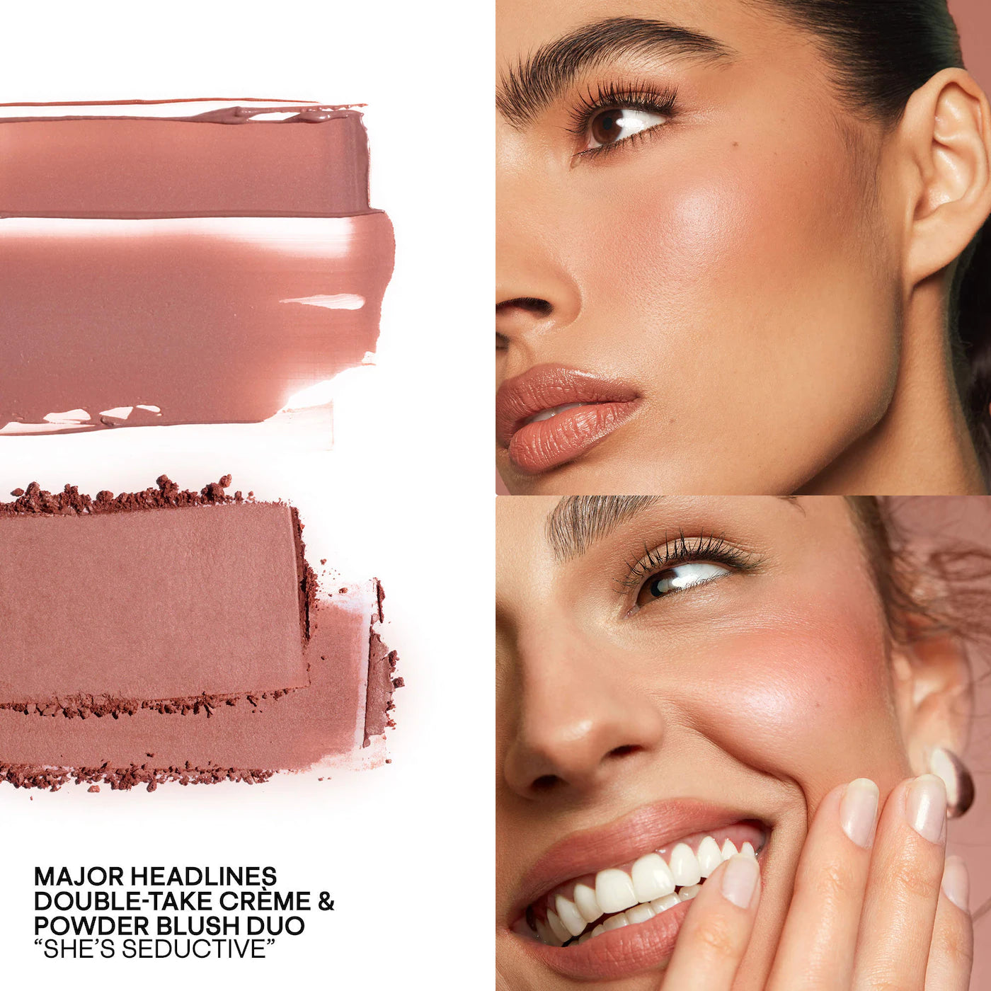 PATRICK TA  Mini Major Headlines Double-Take Crème & Powder Blush Duo