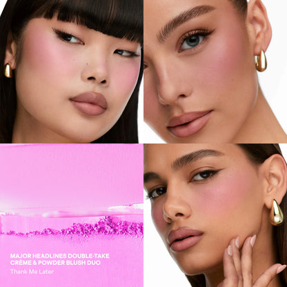 Major Headlines Double-Take Crème & Powder Blush Duo PATRICK TA