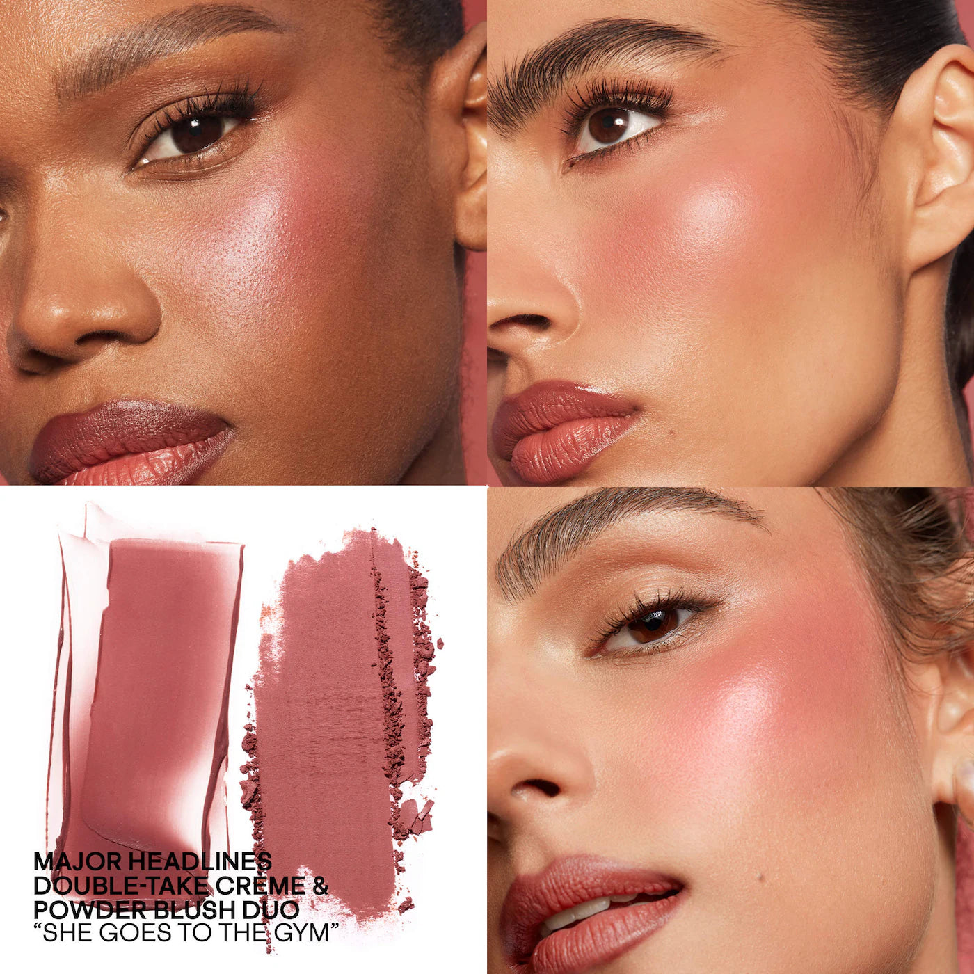 PATRICK TA  Mini Major Headlines Double-Take Crème & Powder Blush Duo