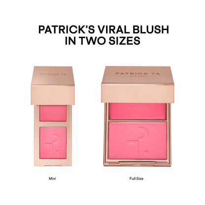 PATRICK TA  Mini Major Headlines Double-Take Crème & Powder Blush Duo